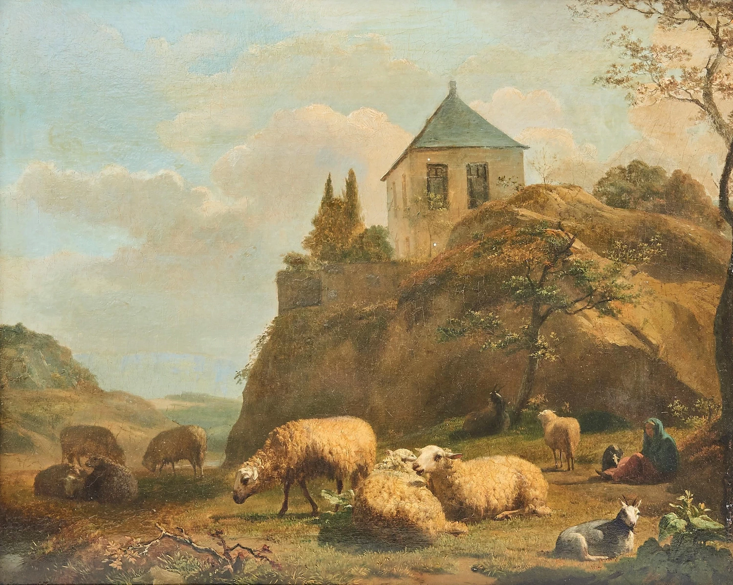 Balthasar Ommeganck - Pecora sdraiata, Rijks Museum, Amsterdam